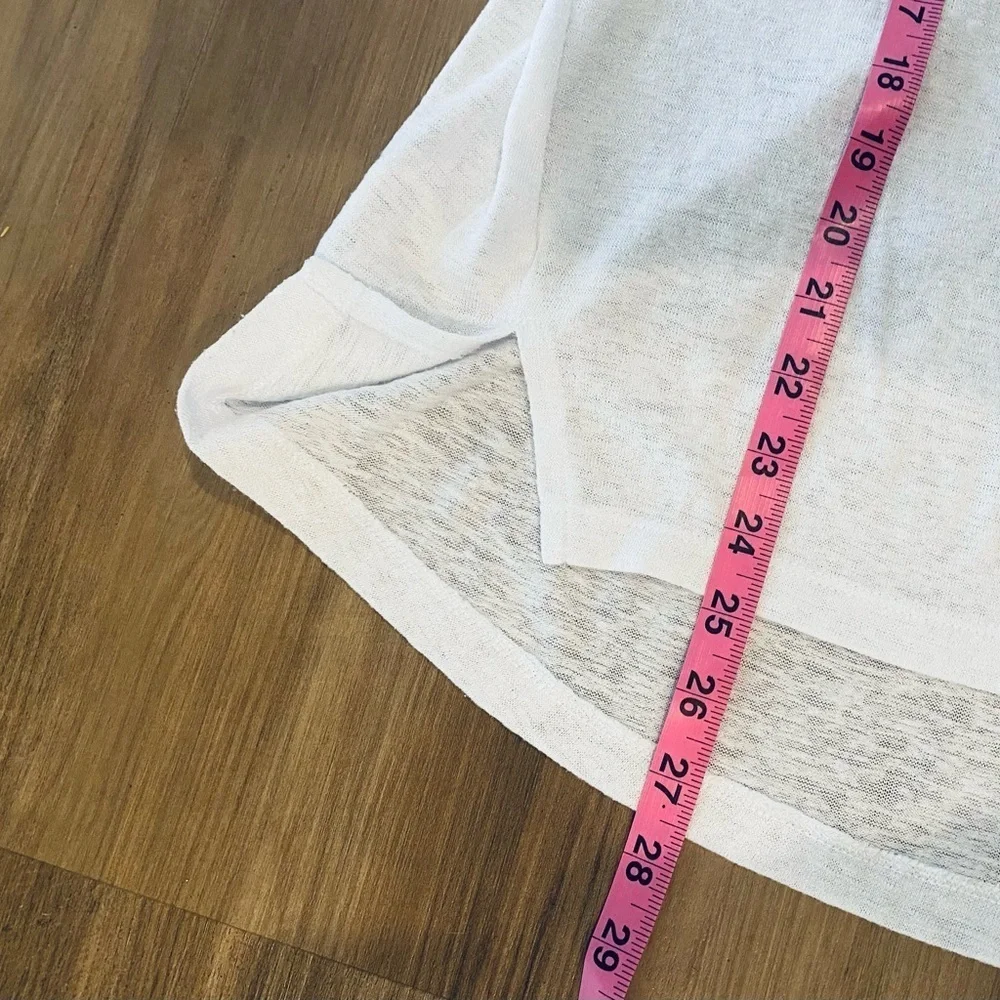 Women’s Banana Republic Lightweight White Cotton Pullover Top Tunic Size Medium - Picture 5 of 5